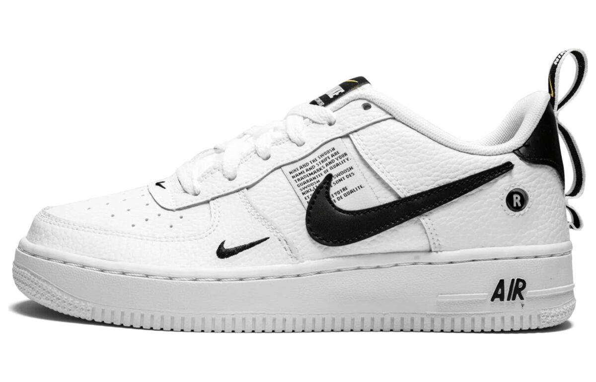 

Кеды унисекс Nike Air Force 1 Low 07 LV8 Utility Black 2018 белые 36 EU, Белый, Air Force 1 Low 07 LV8 Utility Black 2018