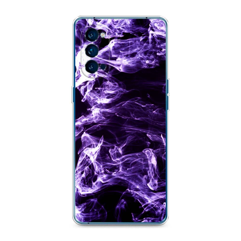 

Чехол на Oppo Reno 4 Pro 5G "Фиолетовый дым", Фиолетовый;белый;черный, 253750-3