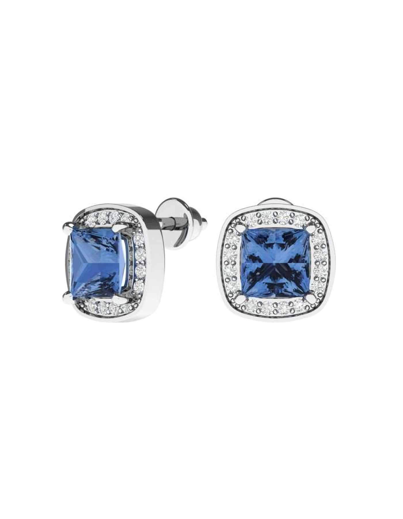 

Серьги пусеты из серебра TEO MAORI 86101475-05405, кварц искусственный, 86101475-05405