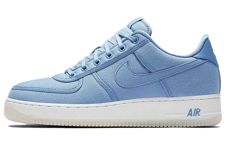 

Кеды унисекс Nike Air Force 1 Low Retro QS CNVS голубые 38.5 EU, Голубой, Air Force 1 Low Retro QS CNVS