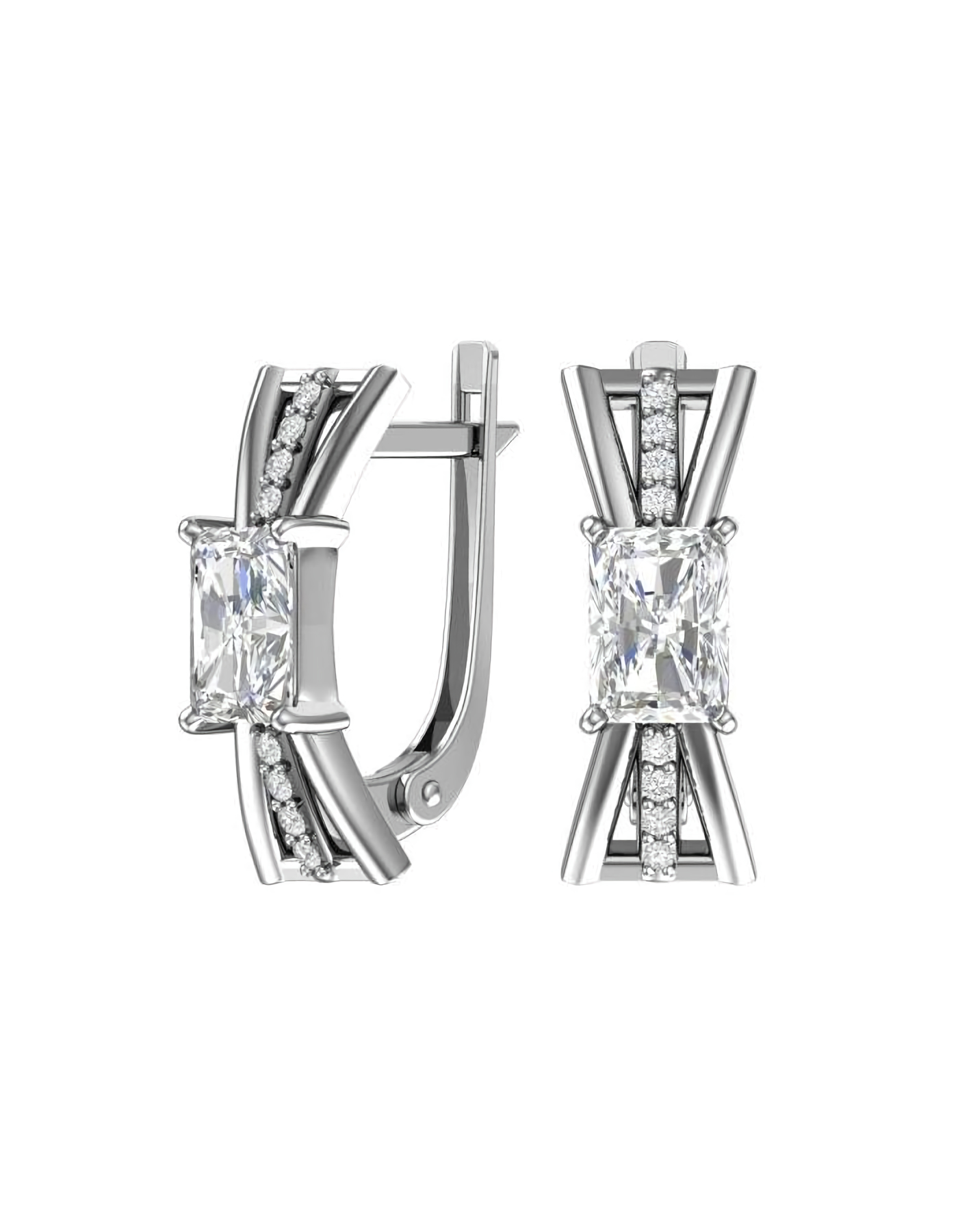 

Серьги из серебра TEO MAORI 8A2101367-00775, фианит, 8A2101367-00775