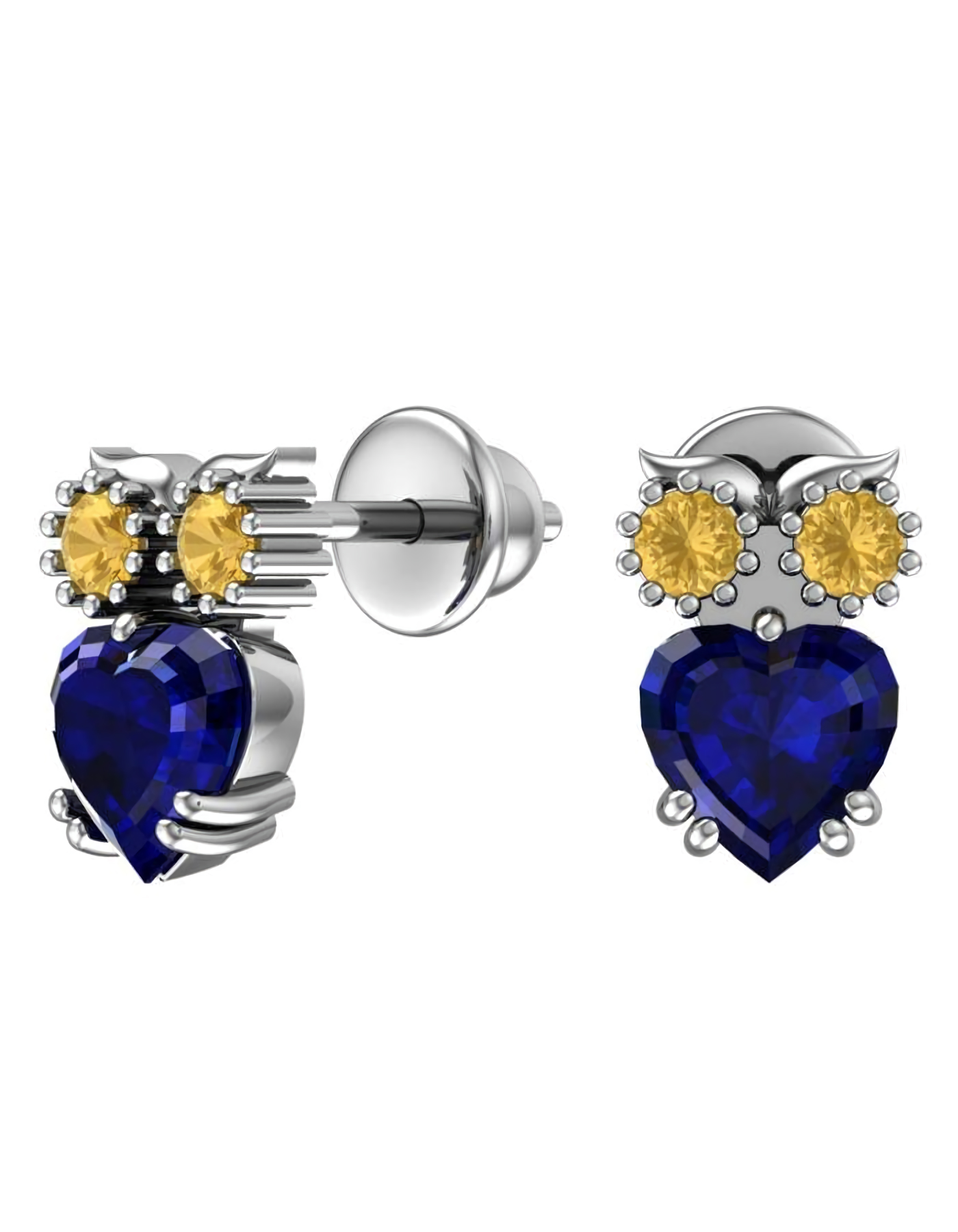 

Серьги пусеты из серебра TEO MAORI 8A6001421-04275, кварц искусственный, 8A6001421-04275