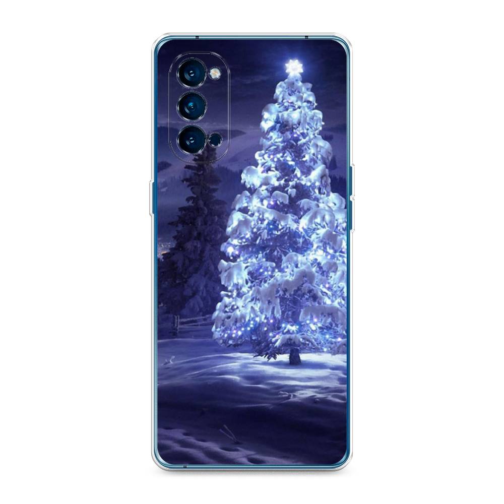 

Чехол на Oppo Reno 4 Pro 5G "Зима 4", Синий;черный;белый, 253750-2