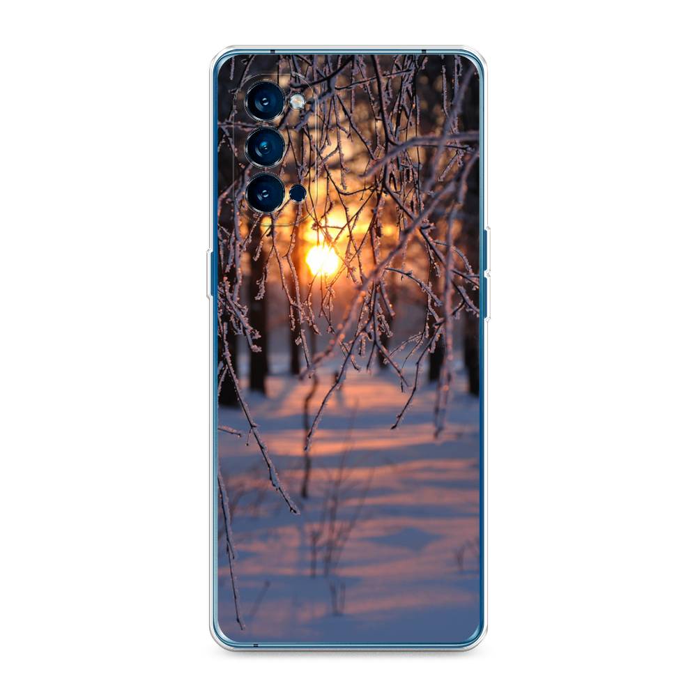 

Чехол на Oppo Reno 4 Pro 5G "Зима 7", Оранжевый;розовый;черный, 253750-2