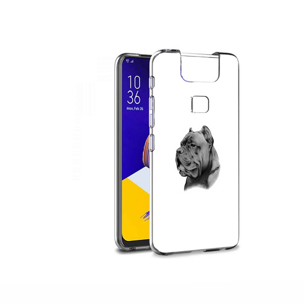Чехол MyPads Tocco для Asus ZenFone 6 (ZS630KL) грозный бульдог