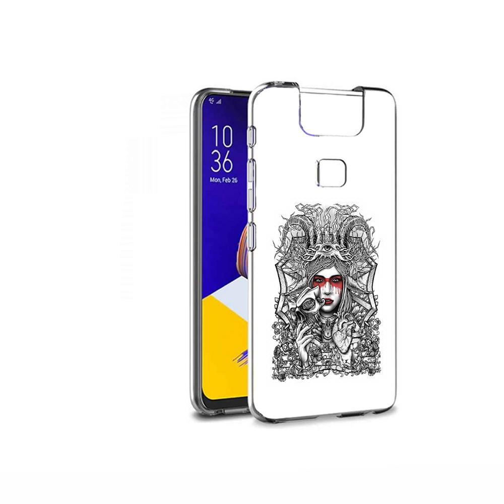 Чехол MyPads Tocco для Asus ZenFone 6 (ZS630KL) грусная девушка