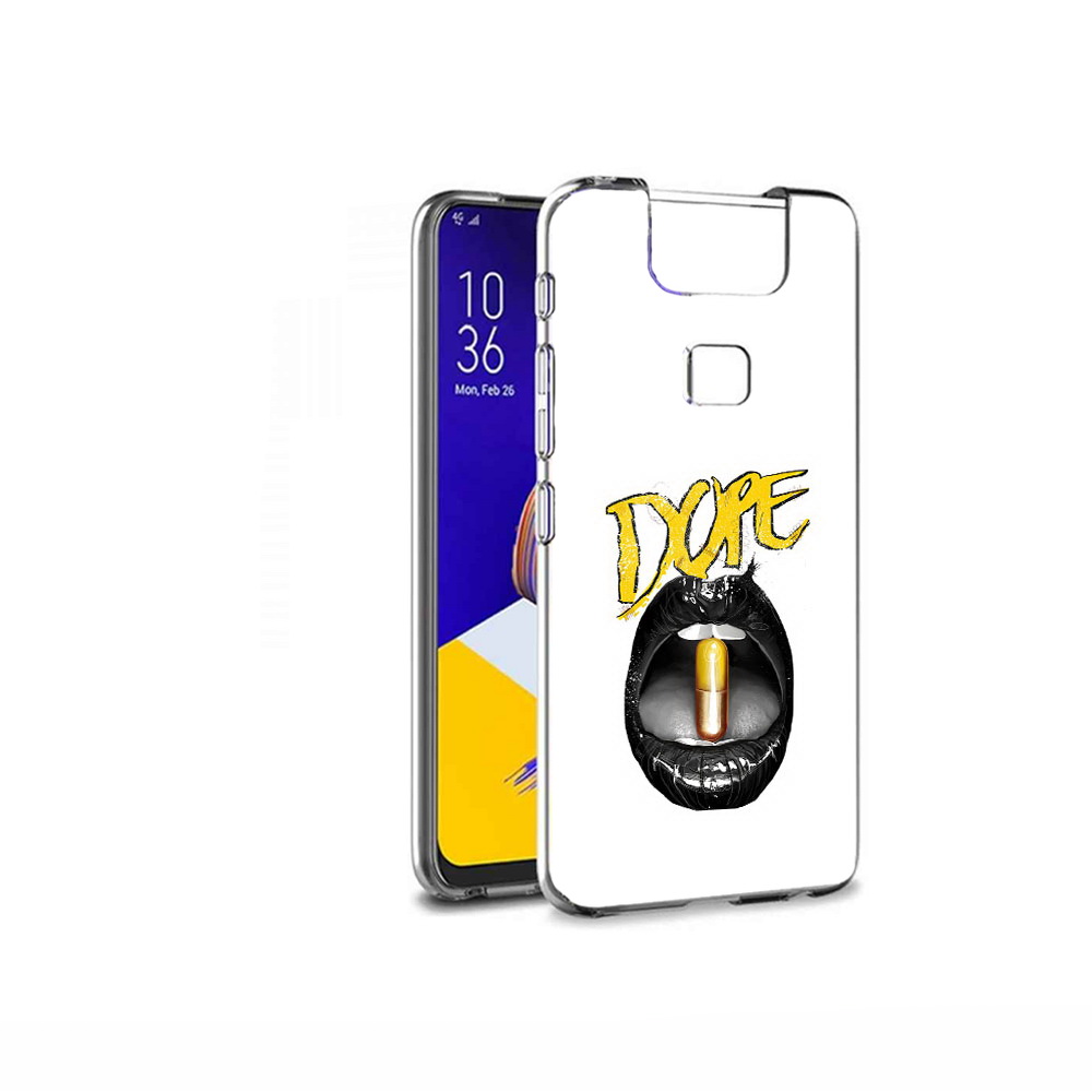 Чехол MyPads Tocco для Asus ZenFone 6 (ZS630KL) губы