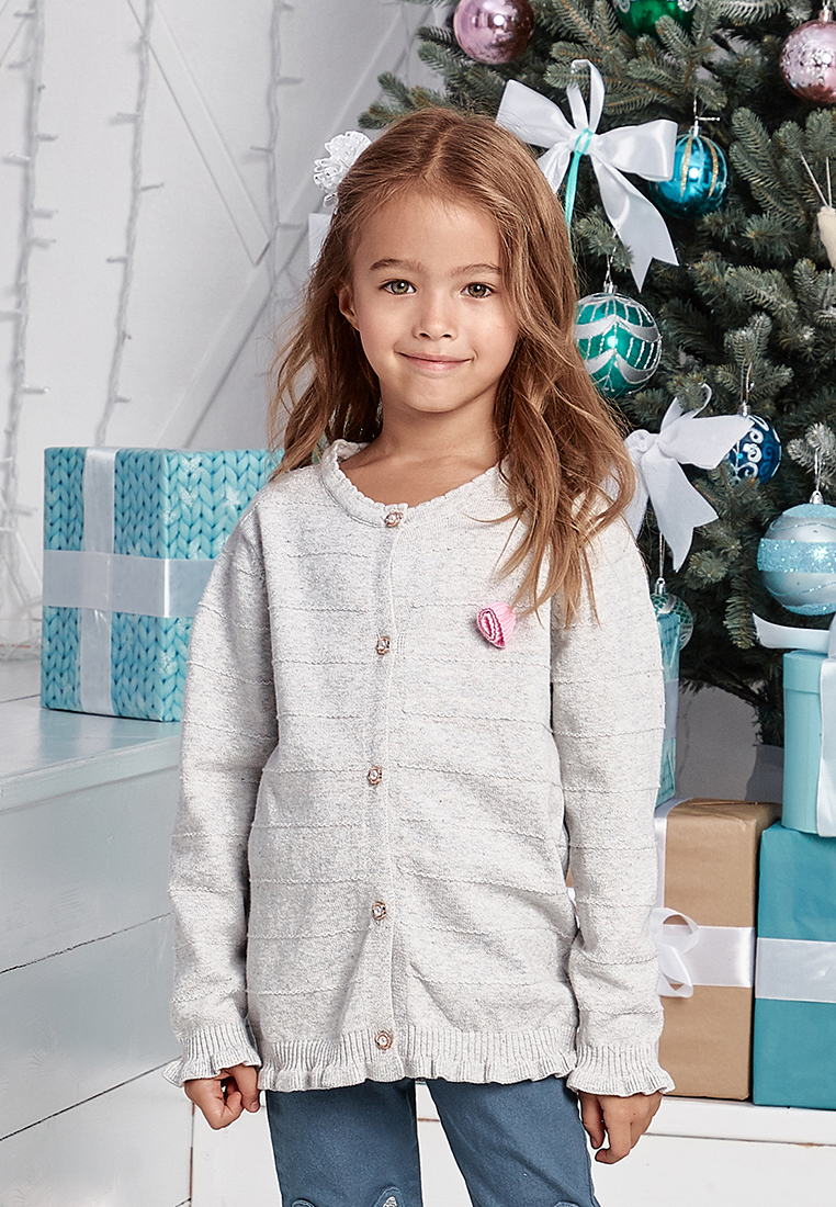 

Джемпер детский Max&Jessi 182-09Y цв. серый р. 104, 182-09Y