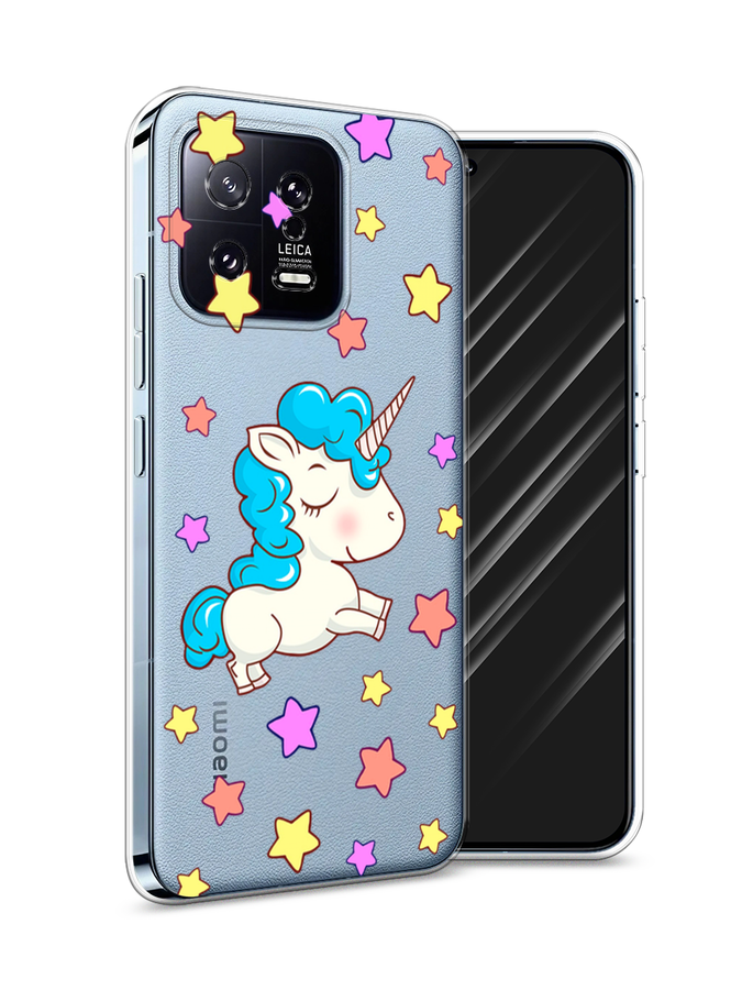 

Чехол Awog на Xiaomi 13 5G "Звездный единорог", Голубой;фиолетовый;желтый, 317250-2