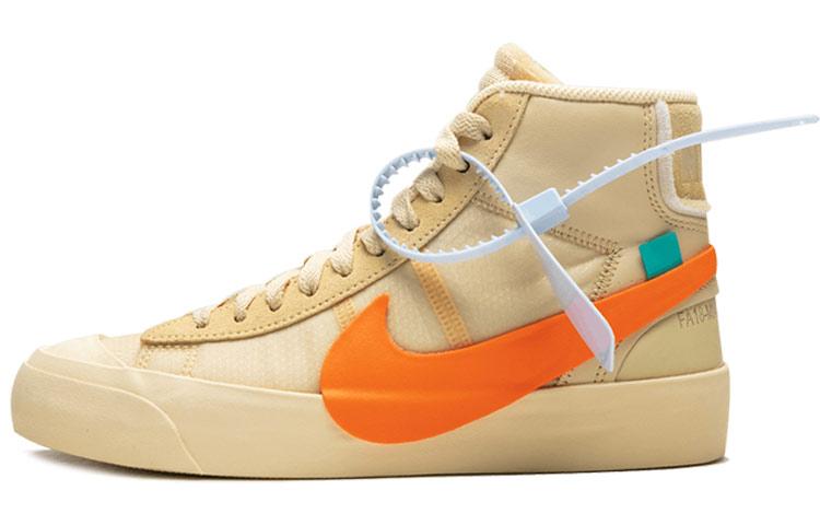 

Кеды унисекс Nike OFF-WHITE x Nike Blazer All Hallows Eve THE TEN бежевые 39 EU, Бежевый, OFF-WHITE x Nike Blazer All Hallows Eve THE TEN