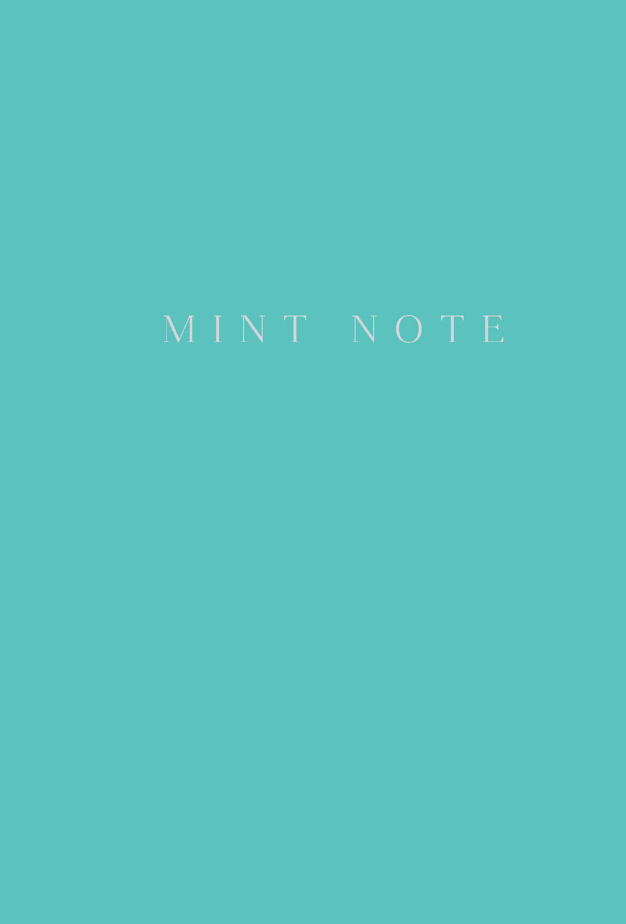 

Блокнот Эксмо Mint Note, с мятными страницами