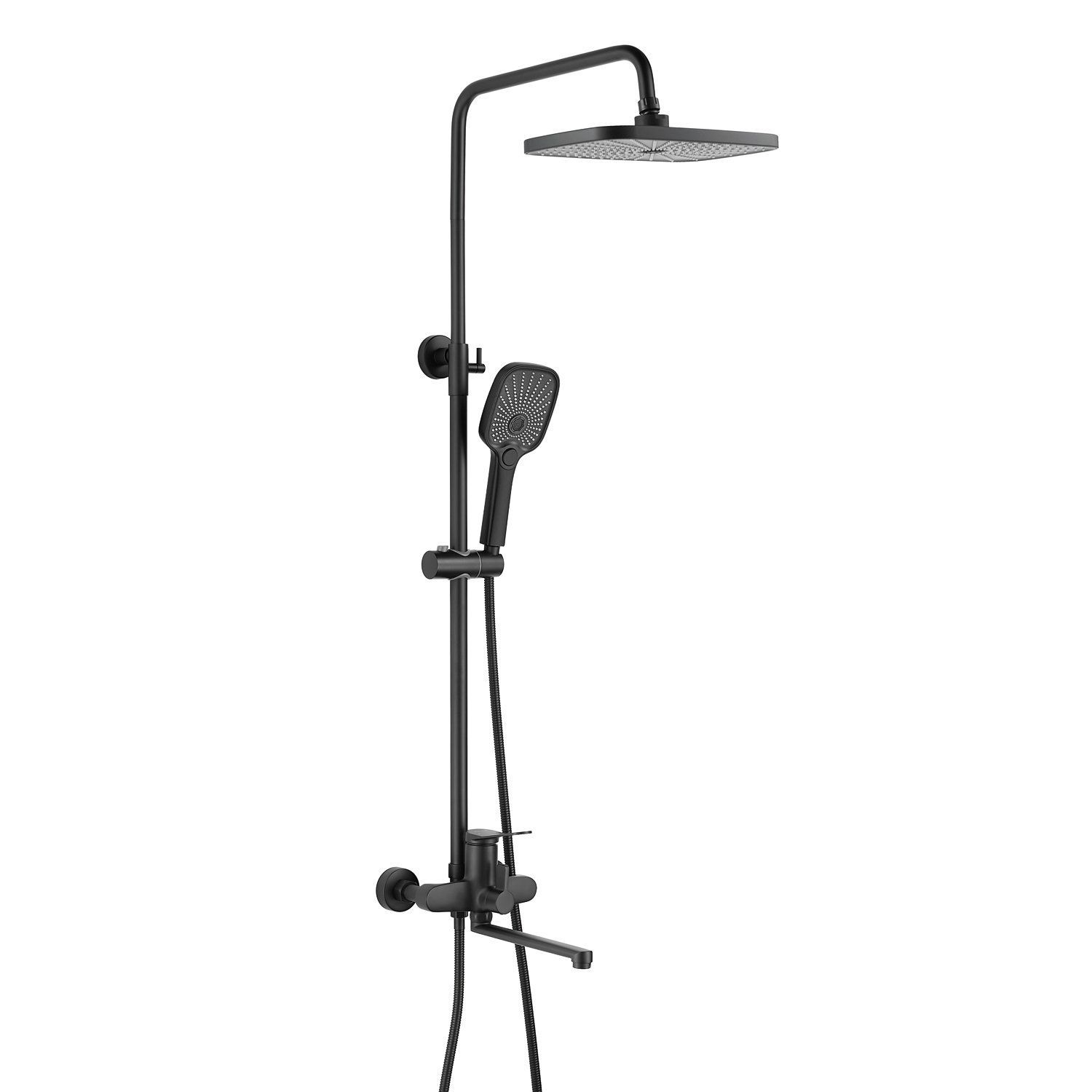 

Душевая система Shevanik S6236H черный, S6236H