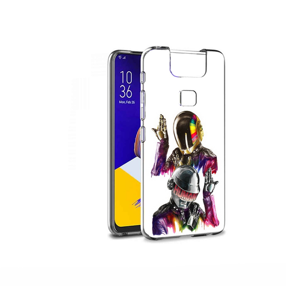 

Чехол MyPads Tocco для Asus ZenFone 6 (ZS630KL) диско космонавты, Прозрачный, Tocco