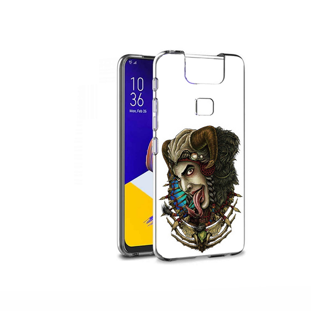 

Чехол MyPads Tocco для Asus ZenFone 6 (ZS630KL) длинный язык, Прозрачный, Tocco