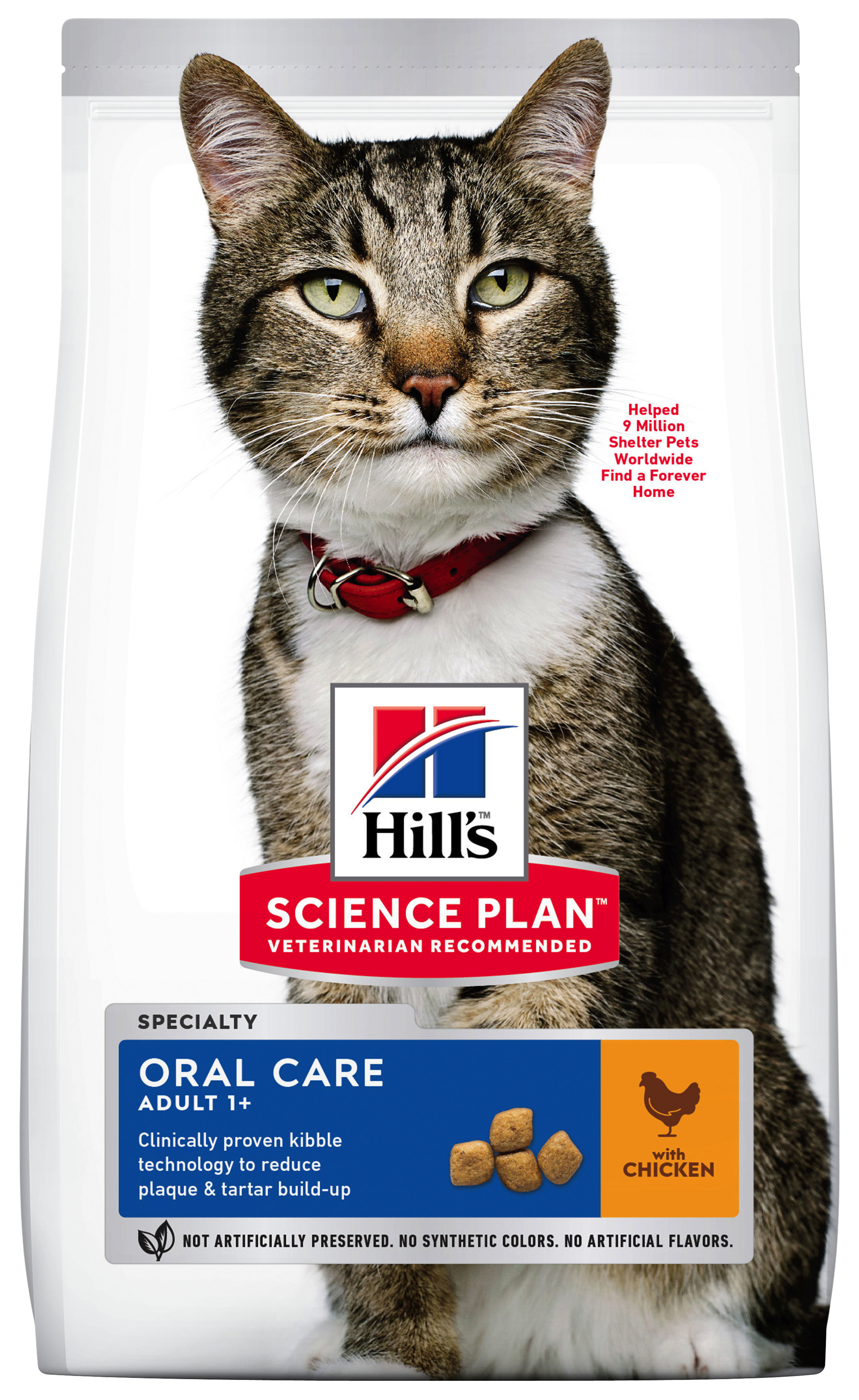 

Сухой корм для кошек Hill's Science Plan Oral Care с курицей, 1,5 кг