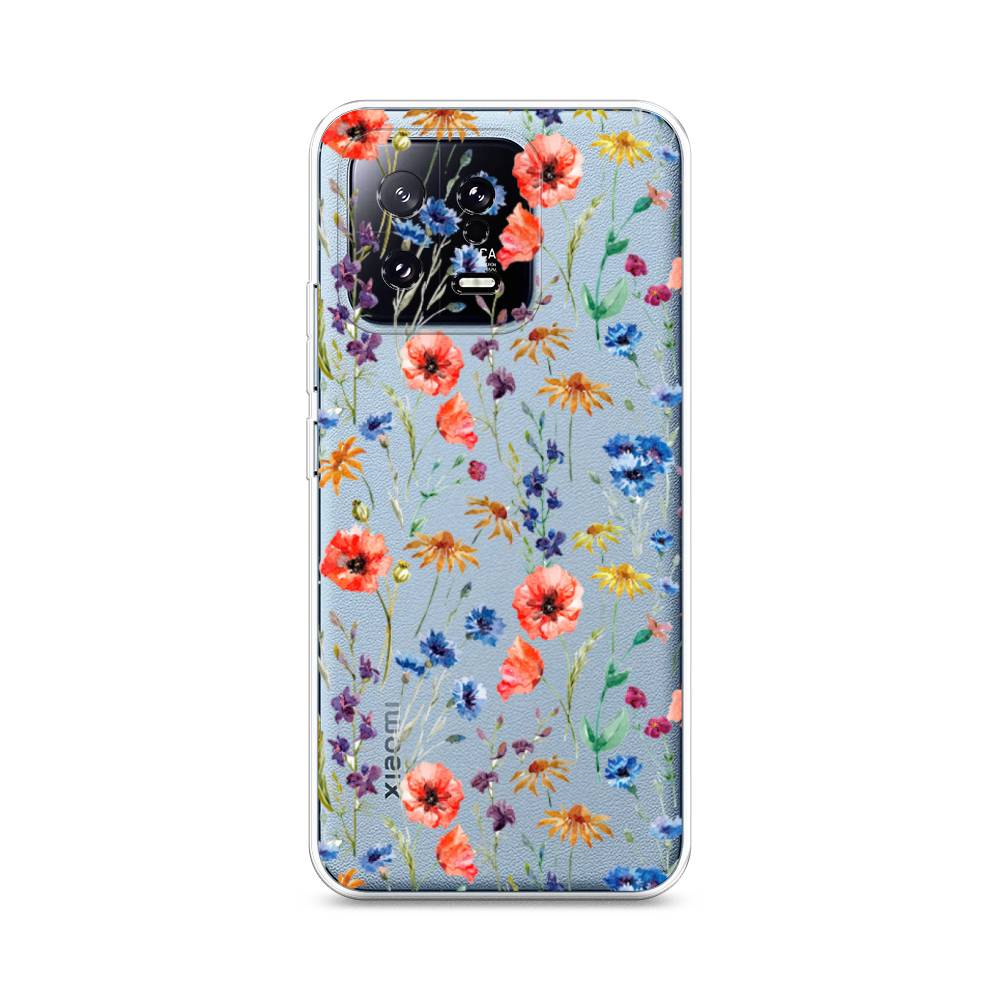 

Чехол Awog на Xiaomi 13 5G "Маки и васильки фон", 317250-8