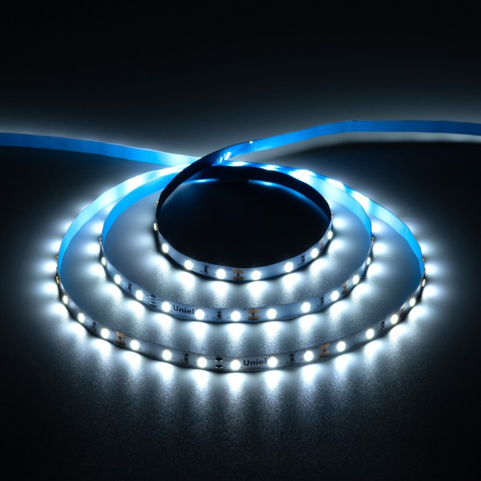 

Светодиодная лента Uniel, 5 м, PROFI, LED/м-60-SMD2835-12V, 4.8 Вт/м, IP20, 6500К