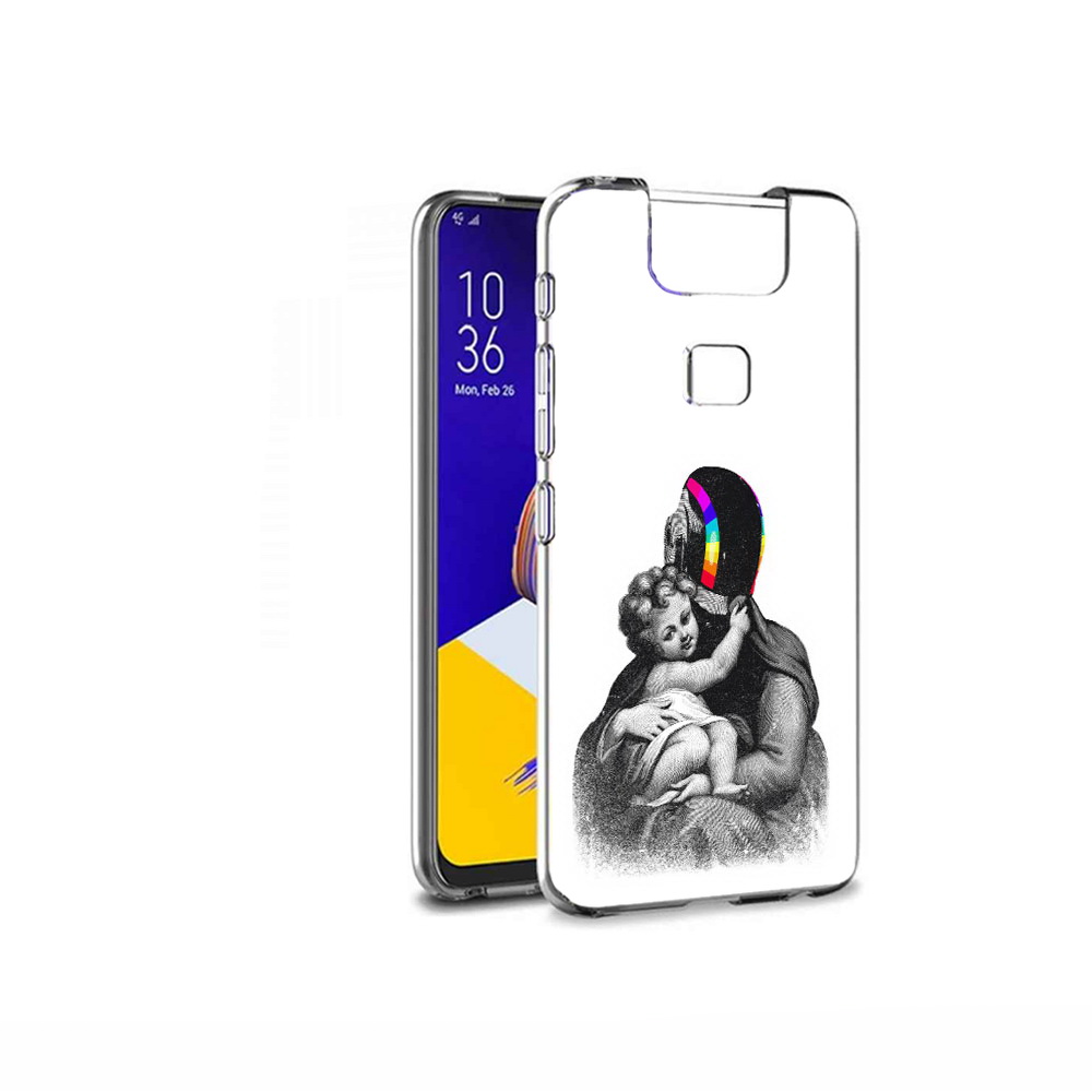 

Чехол MyPads Tocco для Asus ZenFone 6 (ZS630KL) защитник в шлеме, Прозрачный, Tocco