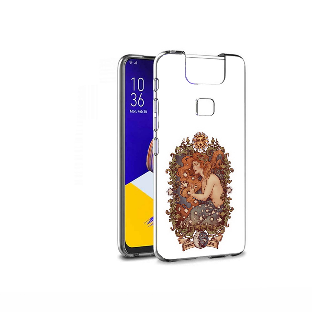 

Чехол MyPads Tocco для Asus ZenFone 6 (ZS630KL) звездная девушка абстракция, Прозрачный, Tocco