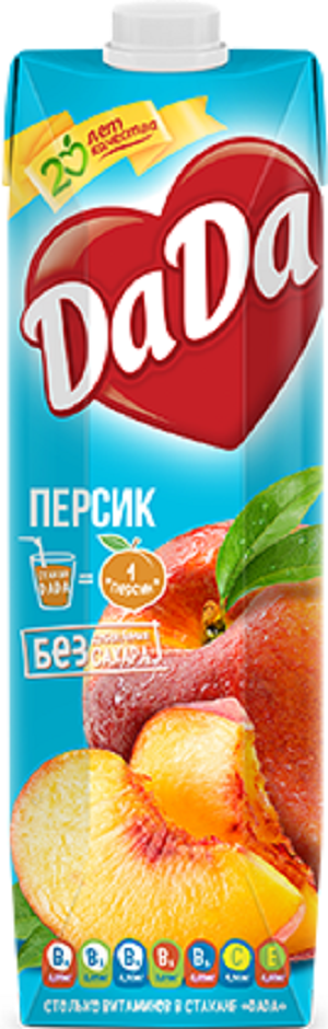 

Нектар DaDa персик с мякотью 950 мл