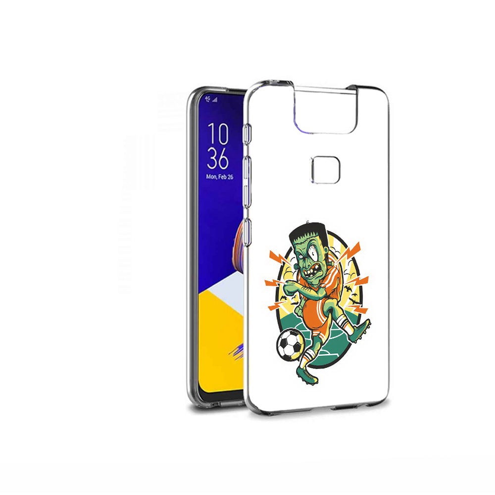 Чехол MyPads Tocco для Asus ZenFone 6 (ZS630KL) зомби футболист