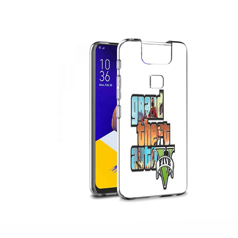 

Чехол MyPads Tocco для Asus ZenFone 6 (ZS630KL) игра гта, Прозрачный, Tocco