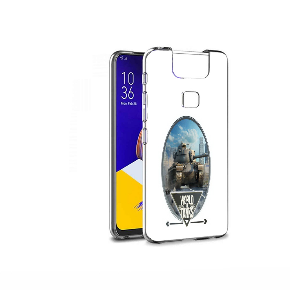 

Чехол MyPads Tocco для Asus ZenFone 6 (ZS630KL) игра с танками, Прозрачный, Tocco