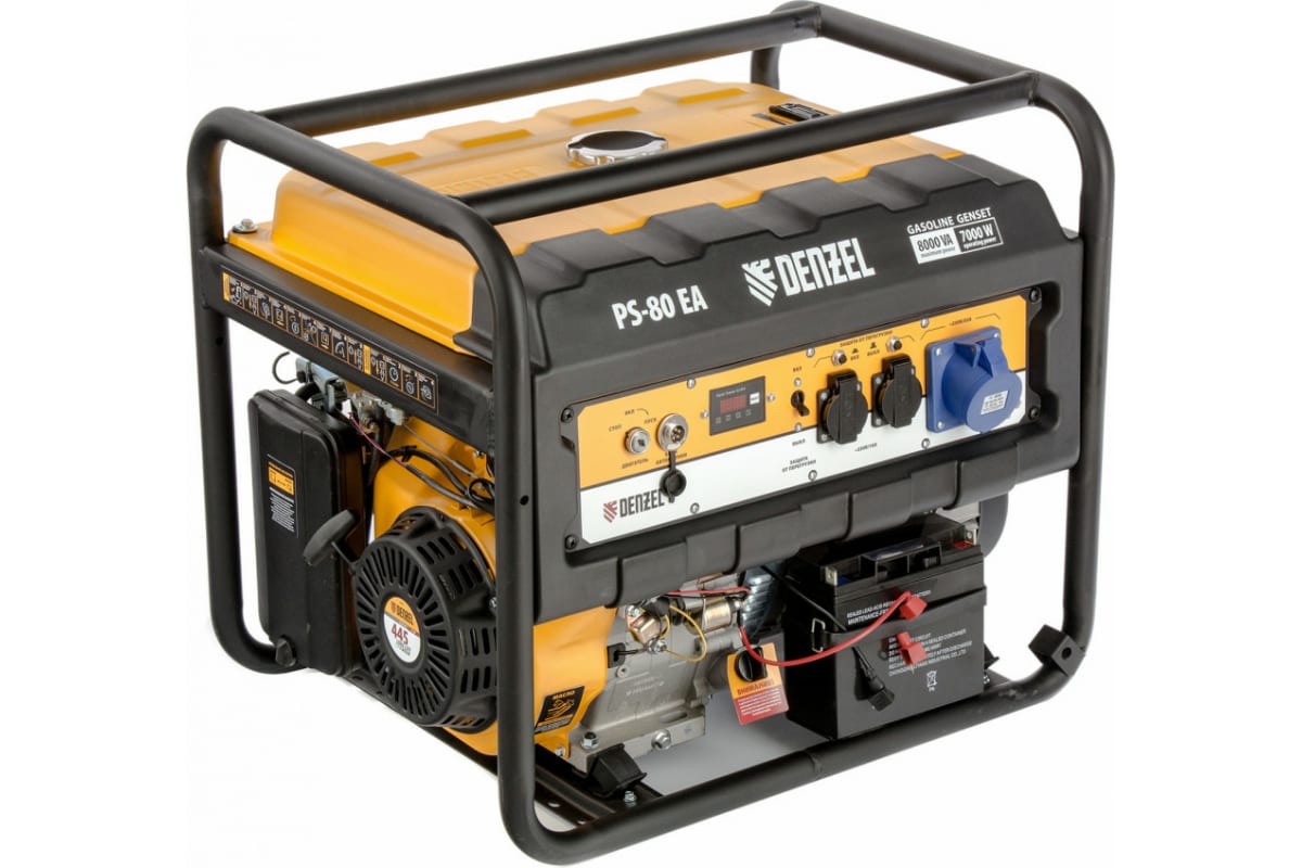 

Бензиновый генератор DENZEL PS 80 EA, 8,0 кВт, 230В, 25л 946924