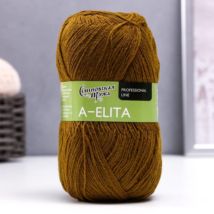 

Пряжа A-elita (Аэлита) 50% шерсть, 50% акрил 781м/100гр (1437 зел.янтарь), Зеленый