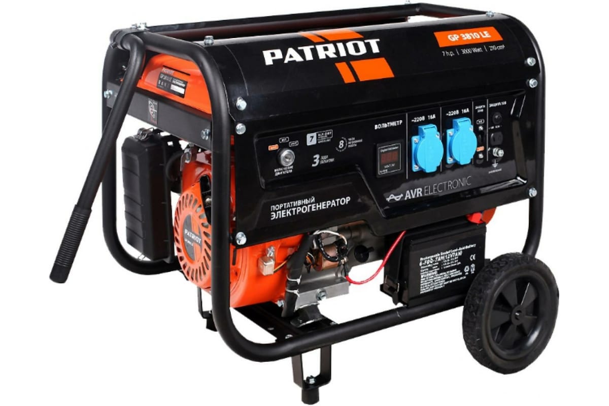 Бензиновый генератор PATRIOT GP 3810LE 474101550