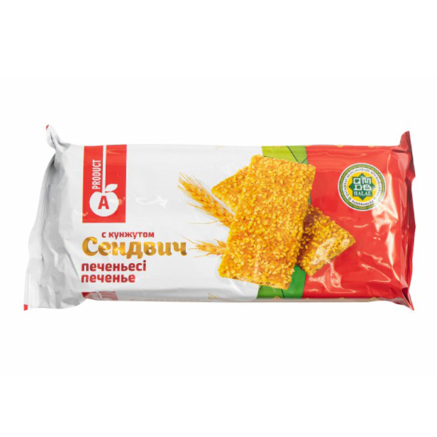 фото Печенье алматинский продукт сэндвич с кунжутом 240 г