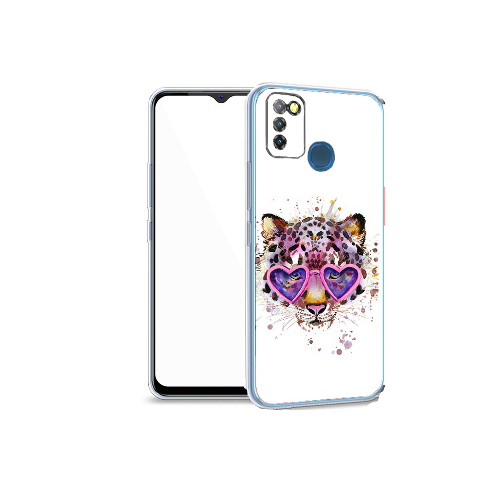 

Чехол MyPads Tocco для Infinix Hot 10 Lite модный леопард, Прозрачный, Tocco