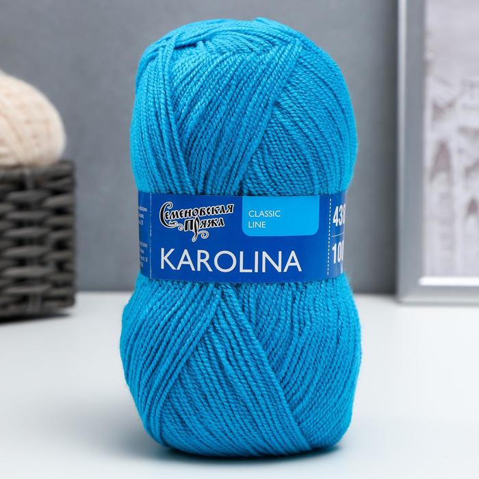 

Пряжа Karolina (Каролина) 100% акрил 438м/100гр (54113 т.бир.новый)