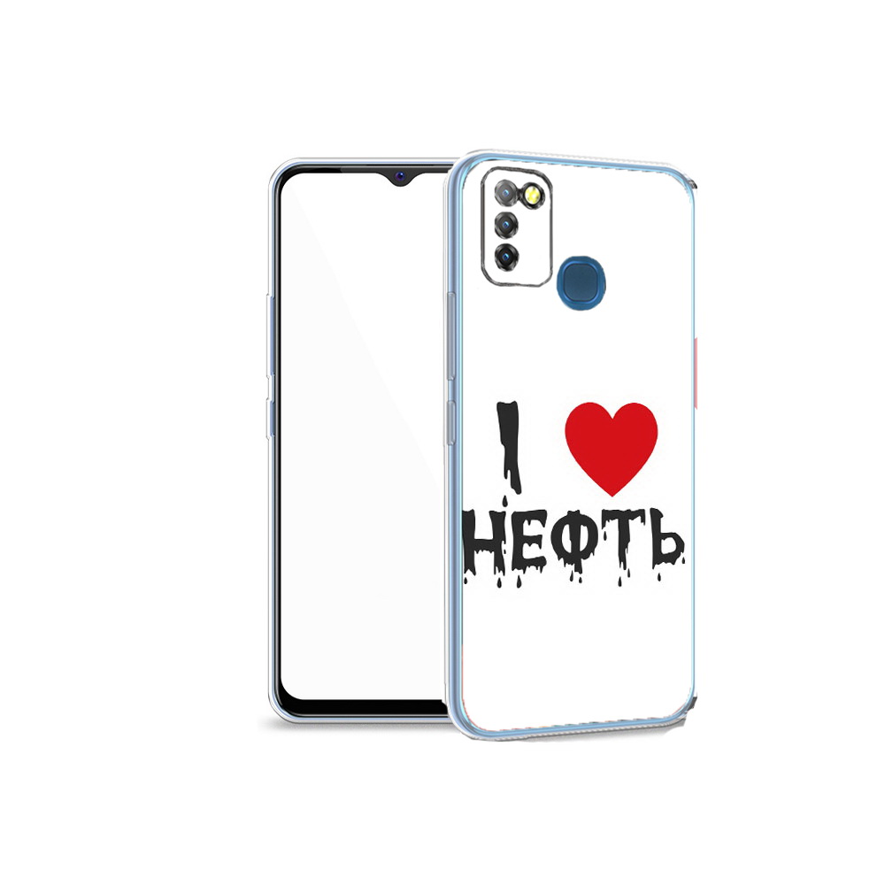 

Чехол MyPads Tocco для Infinix Hot 10 Lite нефть, Прозрачный, Tocco