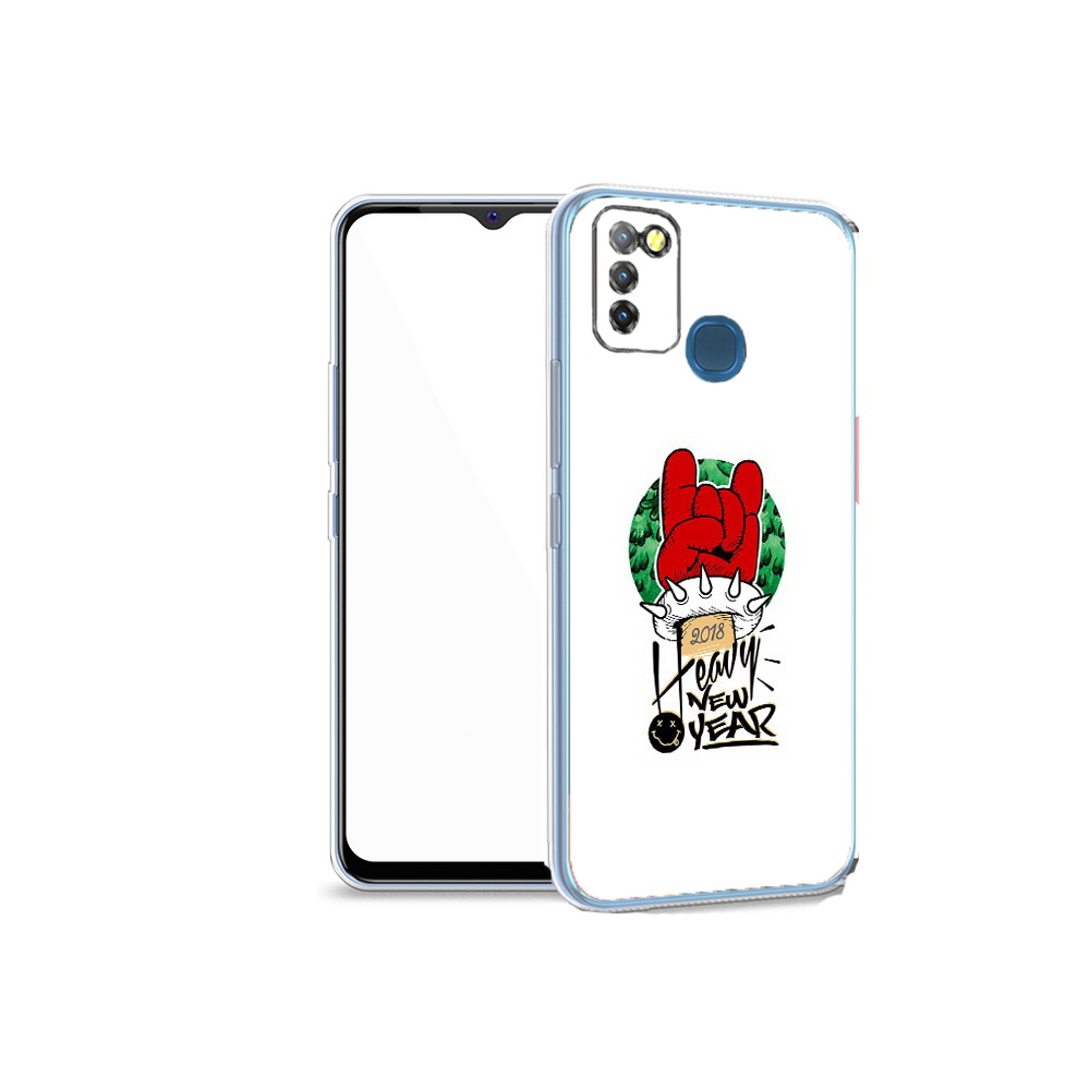 Чехол MyPads Tocco для Infinix Hot 10 Lite Гангстер новый год