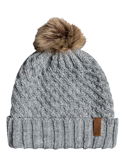 

Шапка-бини женская Roxy Blizzard grey, one size, Blizzard
