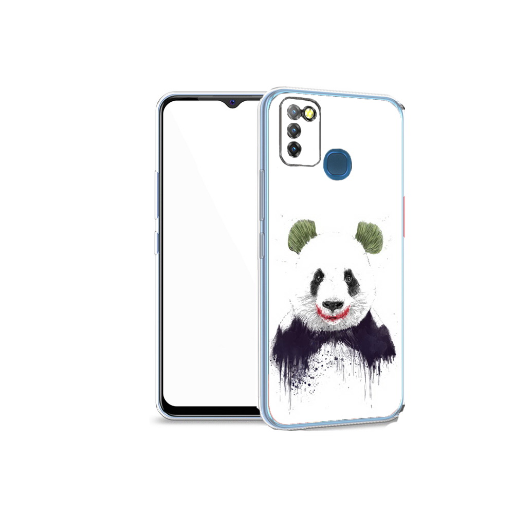 

Чехол MyPads Tocco для Infinix Hot 10 Lite панда джокер, Прозрачный, Tocco