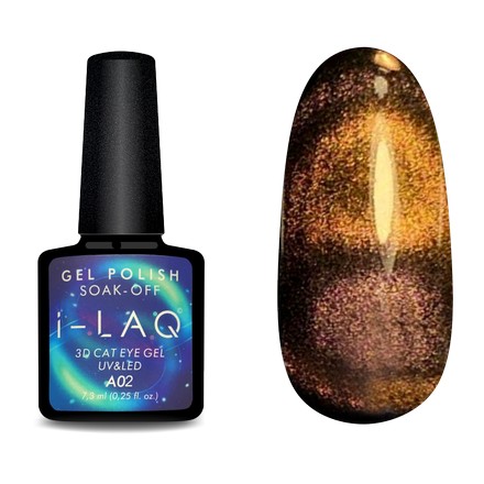 

I-LAQ, Гель-лак 3D Cat eye А02
