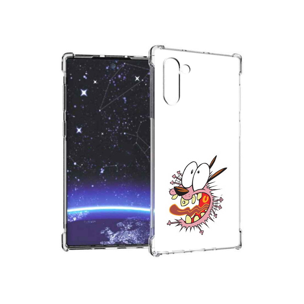

Чехол MyPads Tocco для Samsung Galaxy Note 10 испуганный бобик (PT135782.511.381), Прозрачный, Tocco