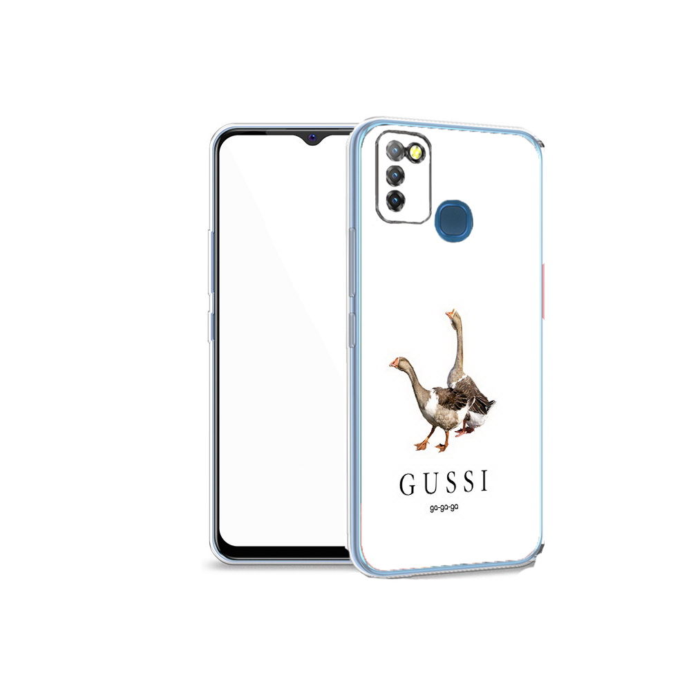 

Чехол MyPads Tocco для Infinix Hot 10 Lite Гусси бренд, Прозрачный, Tocco