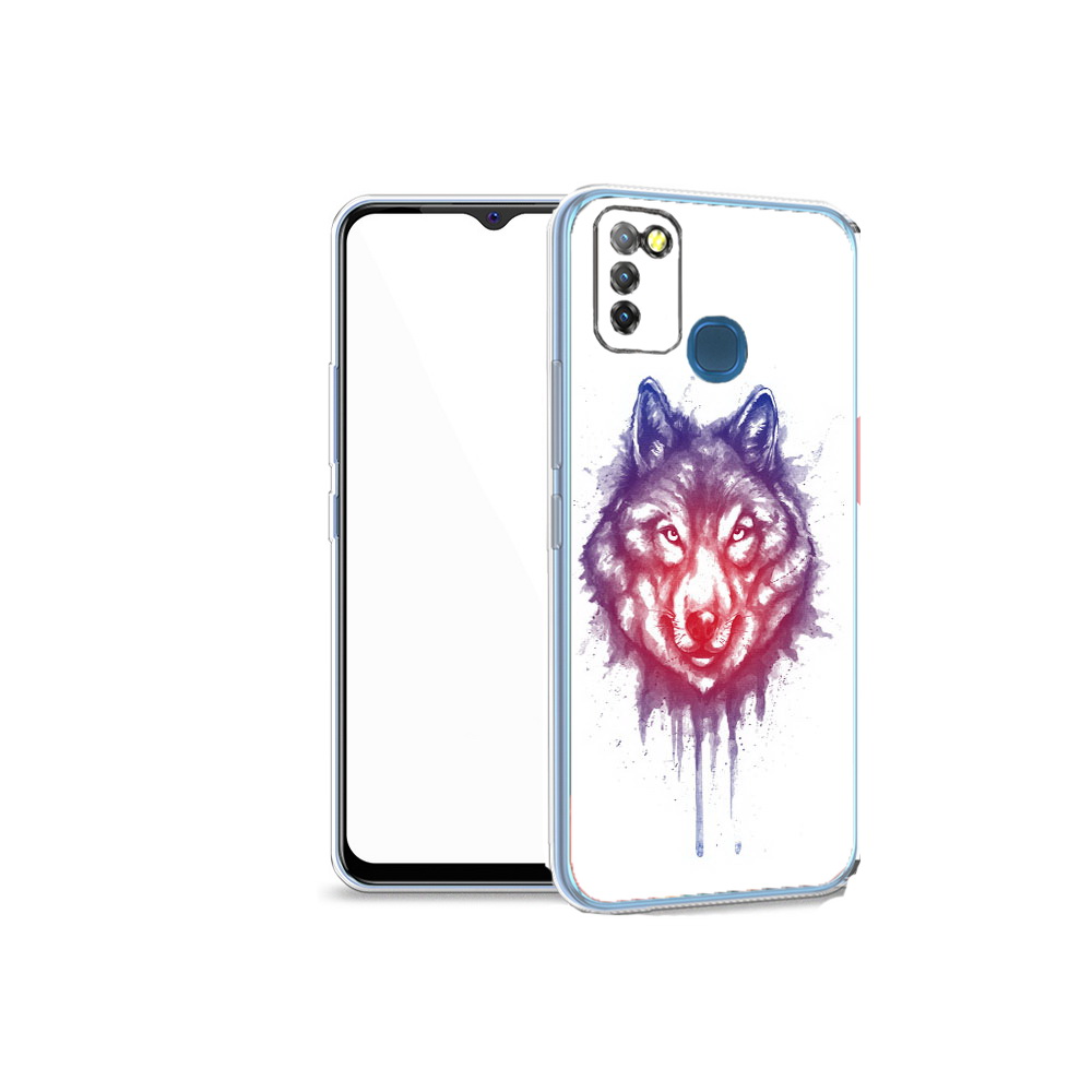 

Чехол MyPads Tocco для Infinix Hot 10 Lite пушистый волк, Прозрачный, Tocco