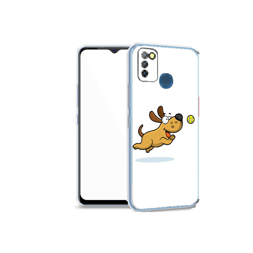 

Чехол MyPads Tocco для Infinix Hot 10 Lite пёсик, Прозрачный, Tocco