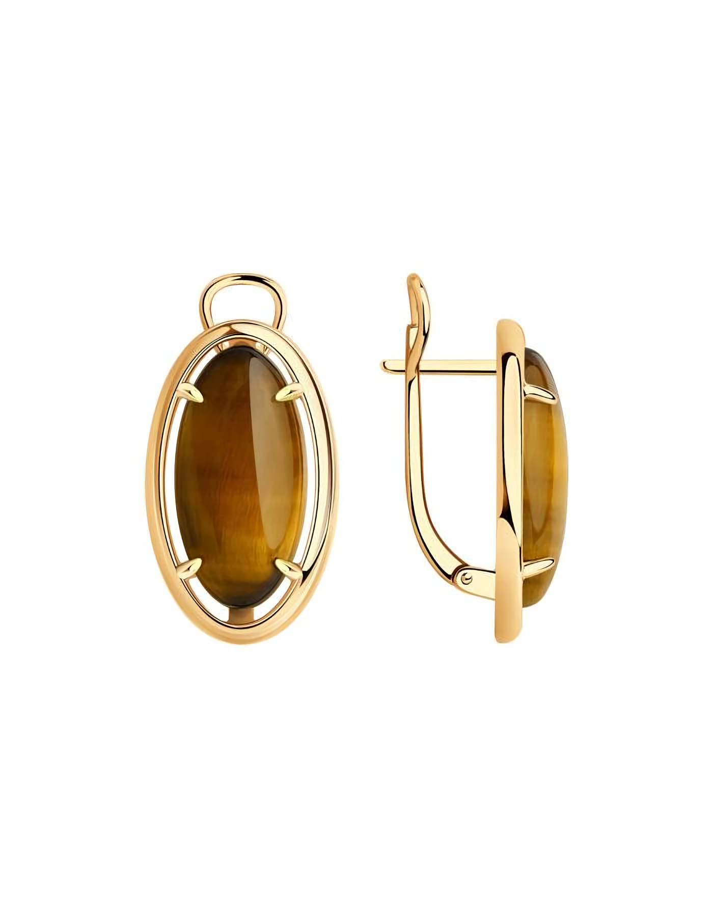 

Серьги из серебра TEO MAORI 883020128, тигровый глаз, 883020128