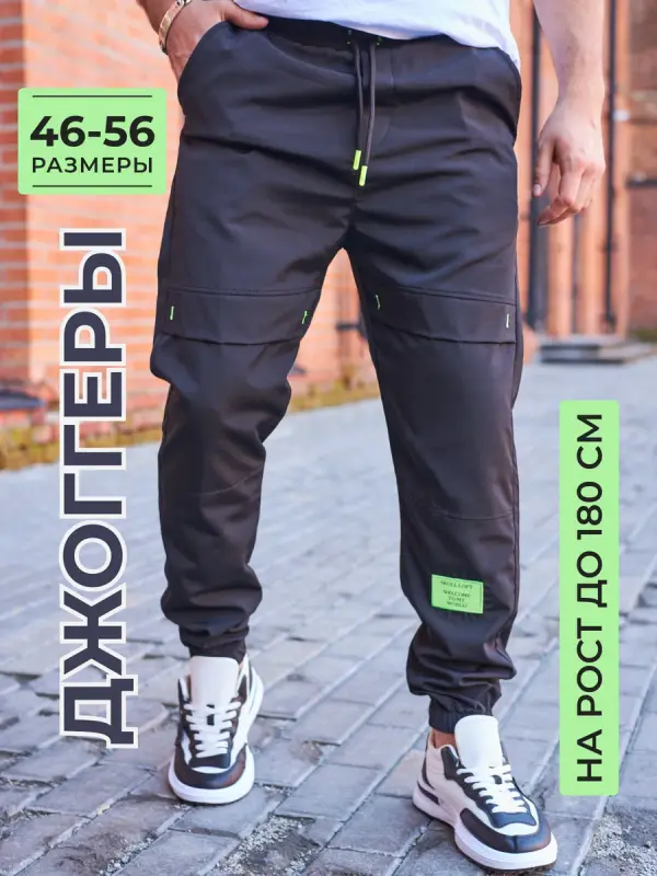 

Брюки мужские SKULL LOFT 987 черные 50 RU, Черный, 987