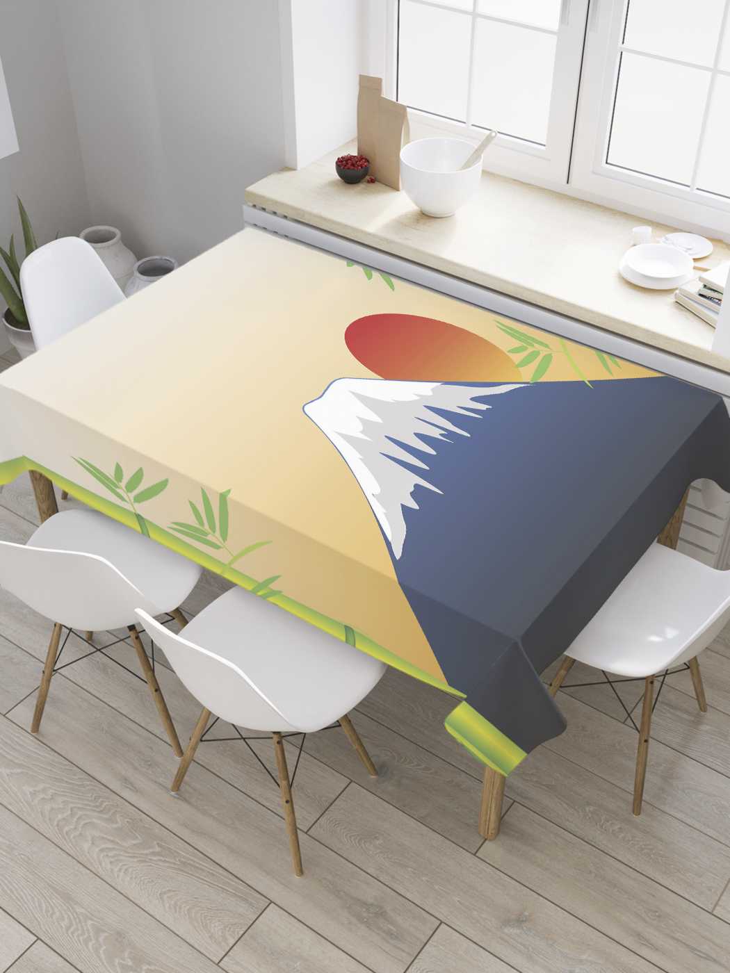 

Скатерть прямоугольная JoyArty "Вершина среди бамбука" из сатена, 180x145 см, Красный, Вершина среди бамбука