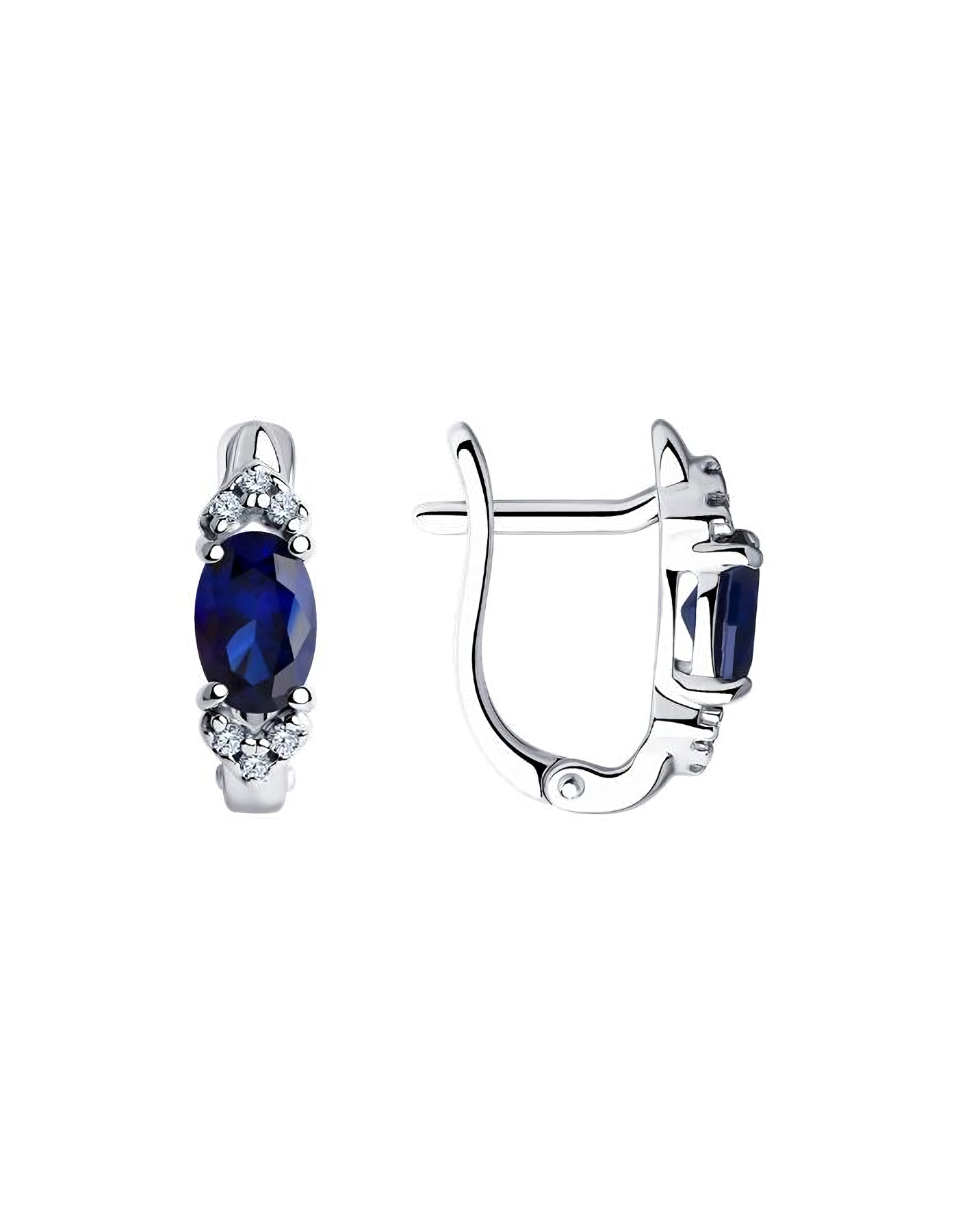 

Серьги из серебра TEO MAORI 888020007, сапфир искусственный, 888020007