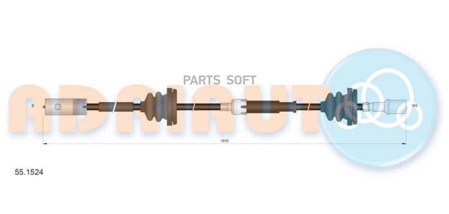 ADRIAUTO Трос спидометра ADRIAUTO 55.1524