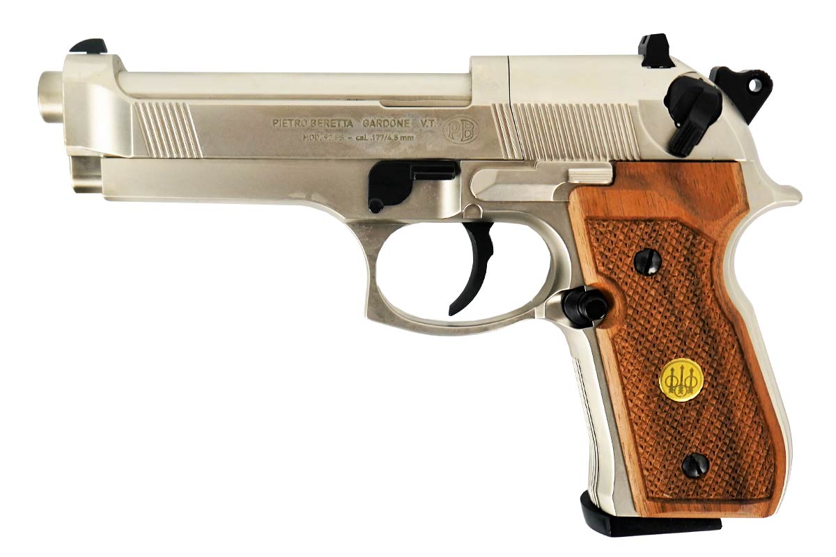 

Пневматический пистолет Umarex Beretta 92 FS с деревянными рукоятками 4,5 мм