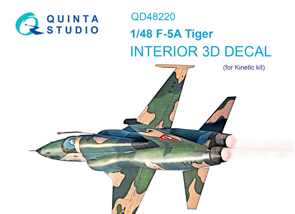 

QD48220 3D Декаль интерьера кабины F-5A Kinetic, Цветной