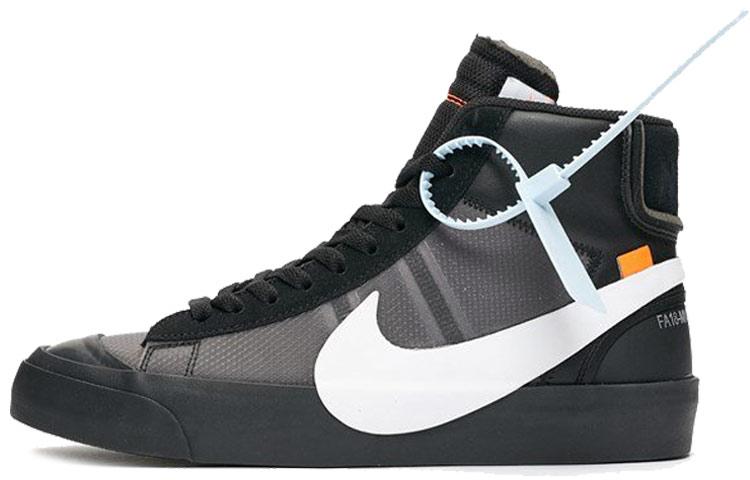 

Кеды унисекс Nike OFF-WHITE x Nike Blazer Grim Reaper черные 38 EU, Черный, OFF-WHITE x Nike Blazer Grim Reaper